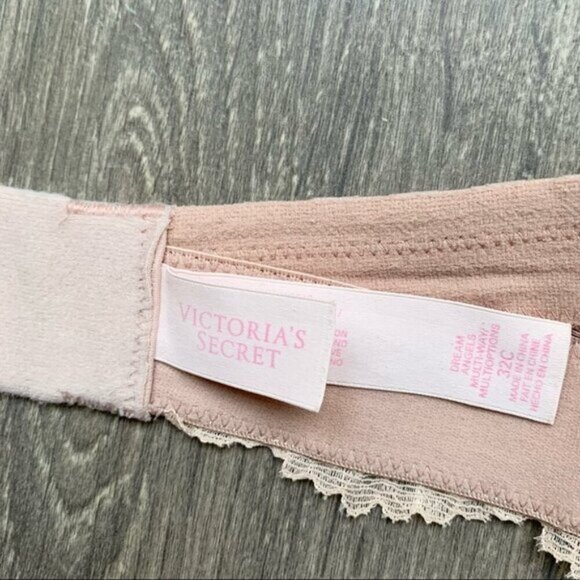 Victoria’s Secret Dream Angels Multi Way Bra Nude Strapless Size 32C - Picture 9 of 13